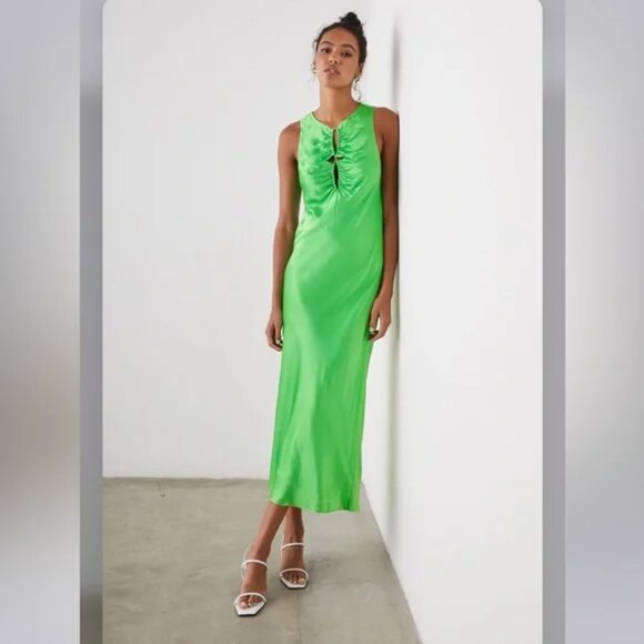 NWT Rails Fiona Dress Vibrant Green l‎ Size Small - Picture 1 of 3